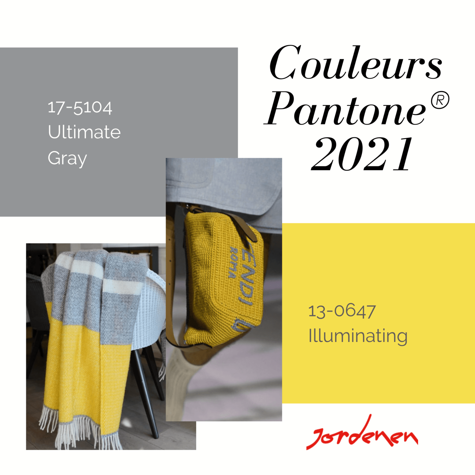 Couleurs Pantone® 2021: les tendances de l'année