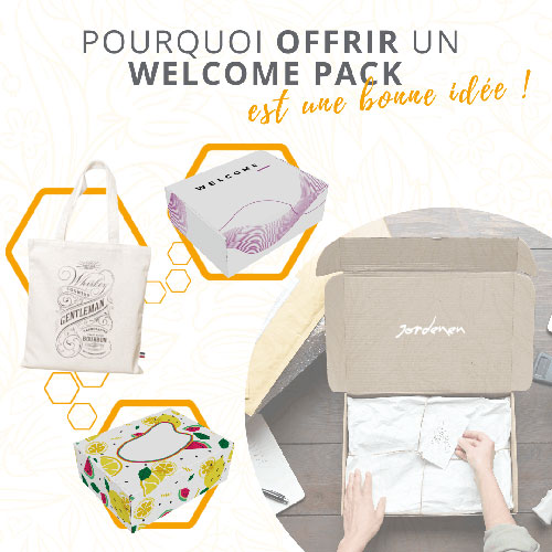 Welcome pack pour souhaiter la bienvenue aux nouveau collaborateurs